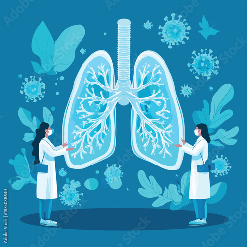 World Tuberculosis Day Medical experts conducting essential research on viral infections within the human respiratory system