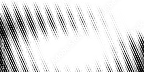 Dotted gradient vector illustration, white and black halftone background