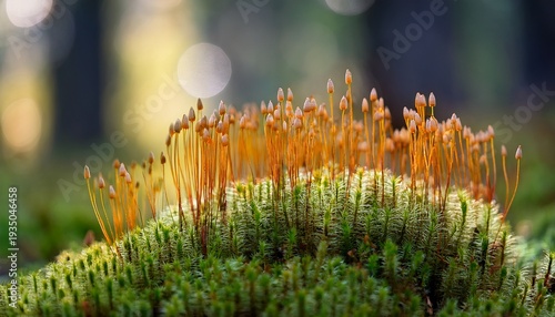 Close Up Of Common Haircap Moss Polytrichum Commune
