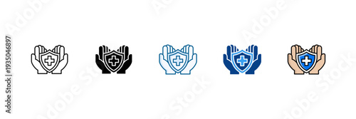 Protection Icon Set Multiple Style Collection