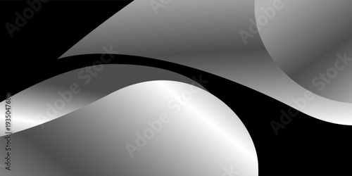 black background with dynamic curve line elegant graphic design element decoration.vector eps10