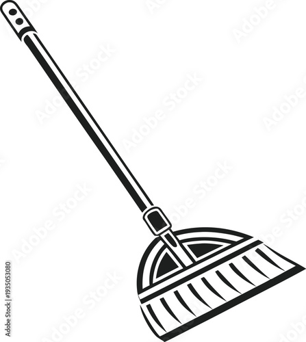 broom and shovel