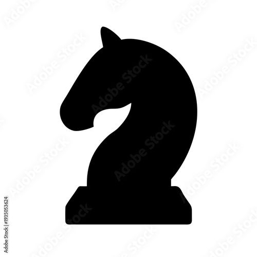Chess Knight Thin Icon