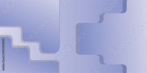Abstract light blue and purple gradient background with geometric stepped shapes and rounded edges, creating a modern layered design.