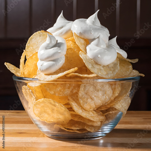 potato chips with sour cream