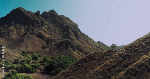 Iconic Aerial View of Padar Island Landscape in Komodo National Park Indonesia