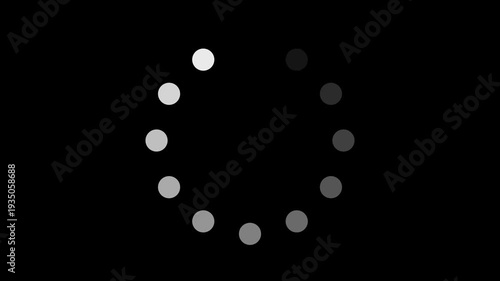 loading bar line progress loop Animation video transparent background with alpha channel. animated circle loading background video icon