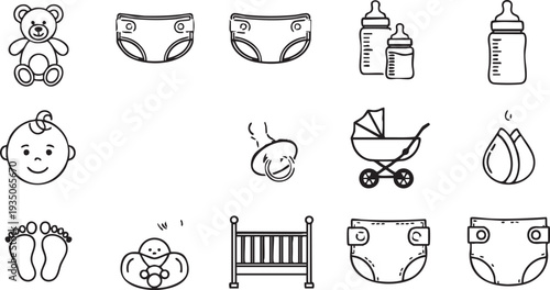 Baby including teddy bear baby feet and nursery furniture infant toddler childcare