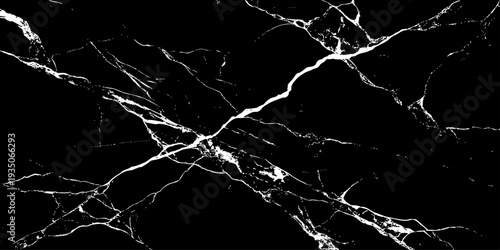 Black marble texture background with white natural luxury stone veins pattern for elegant design.
