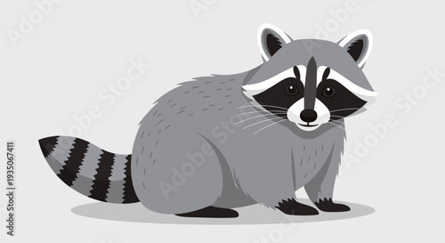 Vector racoon icon