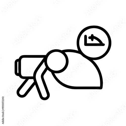 A person using a handheld vacuum cleaner with a bag attachment isolated on white background, Vector