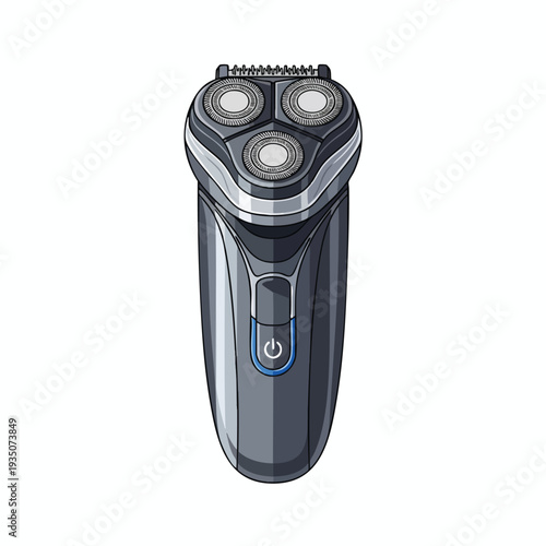 Modern Electric Razor for Men with Multiple Blade Heads and Ergonomic Handle