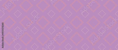 スクエア 正方形 ピンク 和風デザイン シームレス パターン素材 (square pattern pink Japanese-style design seamless pattern material)