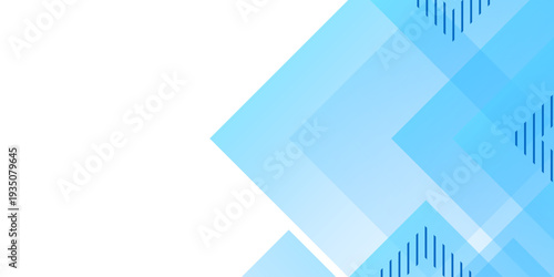 Modern geometric blue abstract background with overlapping square shapes and subtle striped patterns, ideal for presentations or digital design projects