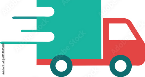Vector delivery truck icon
