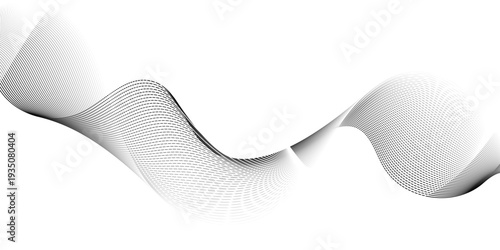 Dynamic minimal smoke sound line. Energy abstract smooth colorful gradient frequency isolated element creative blend. Science tech swirls with thin twisted connected vibration simple grid.