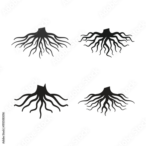 root logo icon design vector