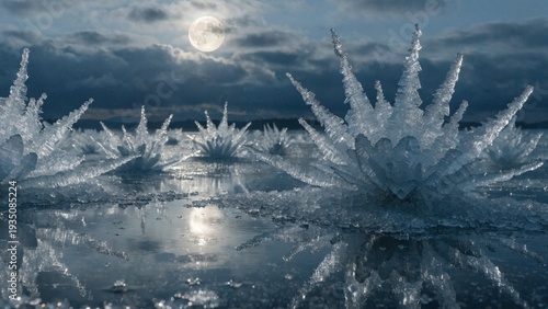 frosty natural background