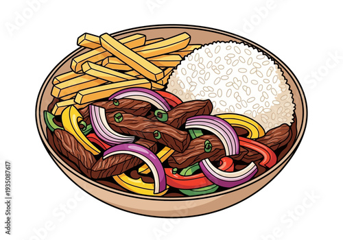 Delicious beef stir fry with vegetables.