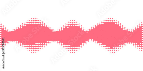 Abstract vector background illustration featuring red heart patterns and decorative ribbon elements for a business banner or web card design