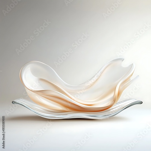 Elegant and Modern Abstract Bowls in Soft Earthy Tones and Curved Shapes for Creative Decor
