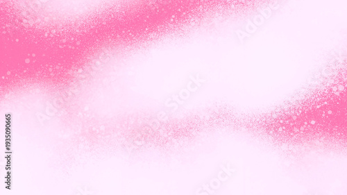 Soft pink and white abstract background with subtle textured spray paint splatters and gentle gradients creating a dreamy and delicate visual effect feminine themes or soft