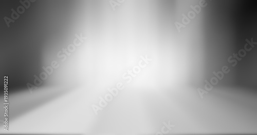 soft gray studio room background, grey floor backdrop with spotlight.