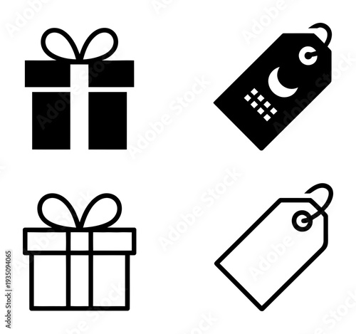 Of Gift Boxes and Price Tags, Solid and Outline Styles