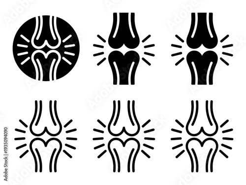 Set of Representing Joint Pain and Inflammation