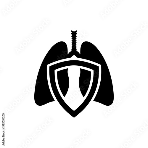 World Tuberculosis Day Lungs Protection Icon

