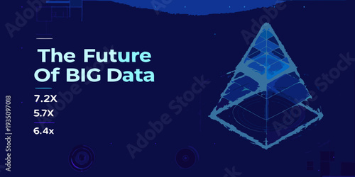 Abstract representation of big data and future technology concepts