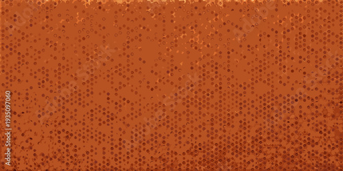 Abstract background featuring a dense pattern of brown circular shapes