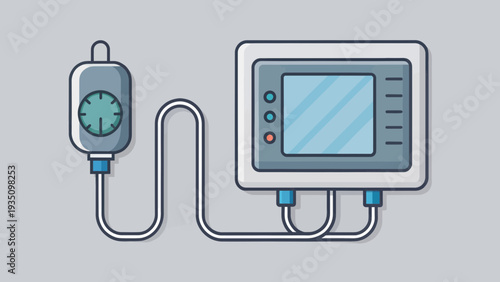 Medical Infusion Pump and Monitor Illustration