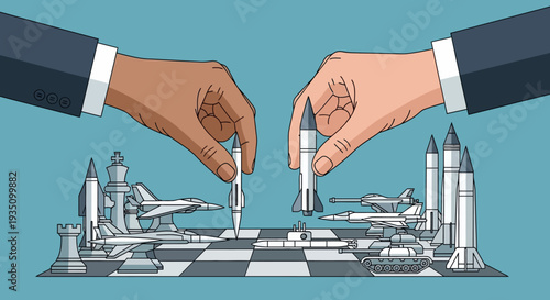 Strategic Military Chess Game A Battle of Wits and Weapons on the Board