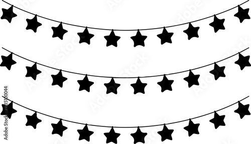 Decorative Star Bunting Banners and Garland for Party Celebration