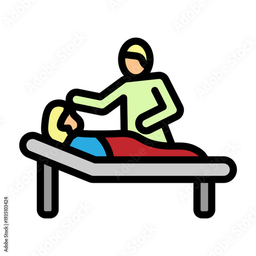 Bedside Care Vector Filled Icon Design