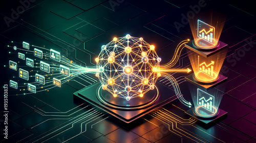 Concept of an AI-powered business decision intelligence engine