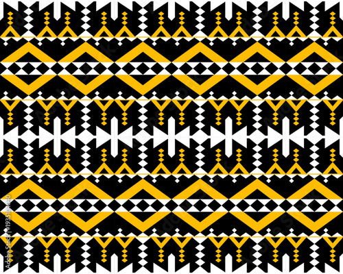 Abstract ethnic geometric pattern design for background or Wallpaper.