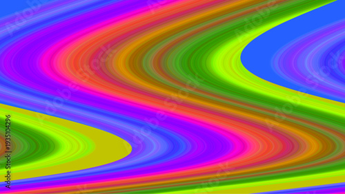 Vibrant abstract vector graphic design featuring colorful swirling patterns and wavy lines in shades of blue, green, yellow, and pink, perfect for creative backgrounds and modern digital art.