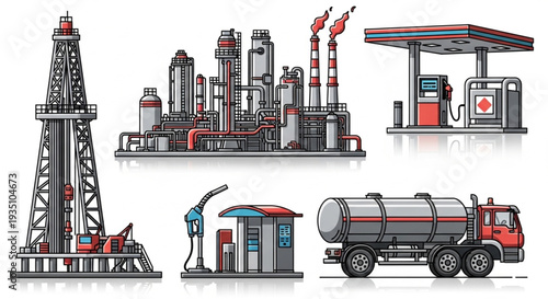 Oil Refinery and Fuel Station Equipment.