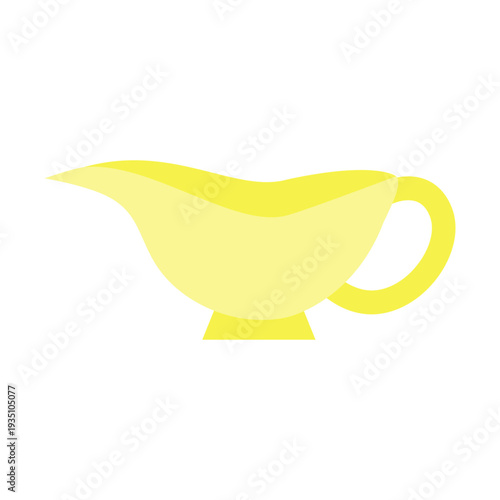 Gravy Boat Vector Flat Icon Design