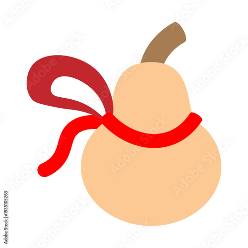 Decorative Gourd Vector Flat Icon Design