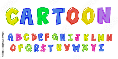 Cartoon abstract handdrawn font icon vector for creative branding. Ideal for symbolizing playful typography, quirky lettering, and expressive text art.