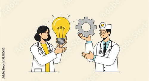 Doctors collaborate on innovative healthcare technology and solutions