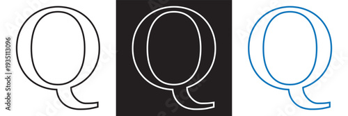 Set of Stylized Alphabet Letters on Dark Background. Collection of decorative  letters in various serif styles with gradients and outlines on black square backgrounds.EPS10/AI.