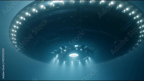 UFO Sightings, Alien Spaceship Flying in Night Sky, Extraterrestrial Life