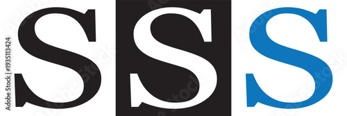 Set of Stylized Alphabet Letters on Dark Background. Collection of decorative  letters in various serif styles with gradients and outlines on black square backgrounds.EPS10/AI.