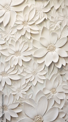 Flower pattern wallpaper plant.
