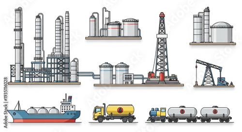 Oil Refinery and Transportation Equipment.