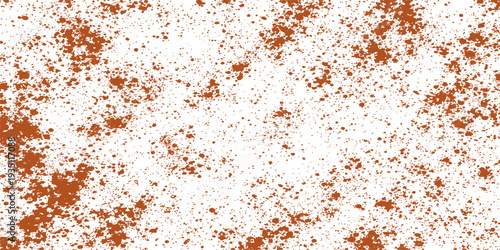 Old rusty metal plate with a brown grunge texture on a rough weathered steel surface featuring a macro pattern of dirty iron detail